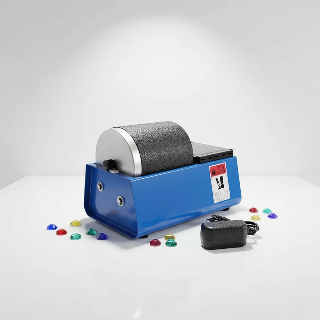 TEBAK Automatic Silicone Roller Polishing Jewelry Tools Equipment Micro Polishing Tumbler Small Rock Tumbler Polishing Machine