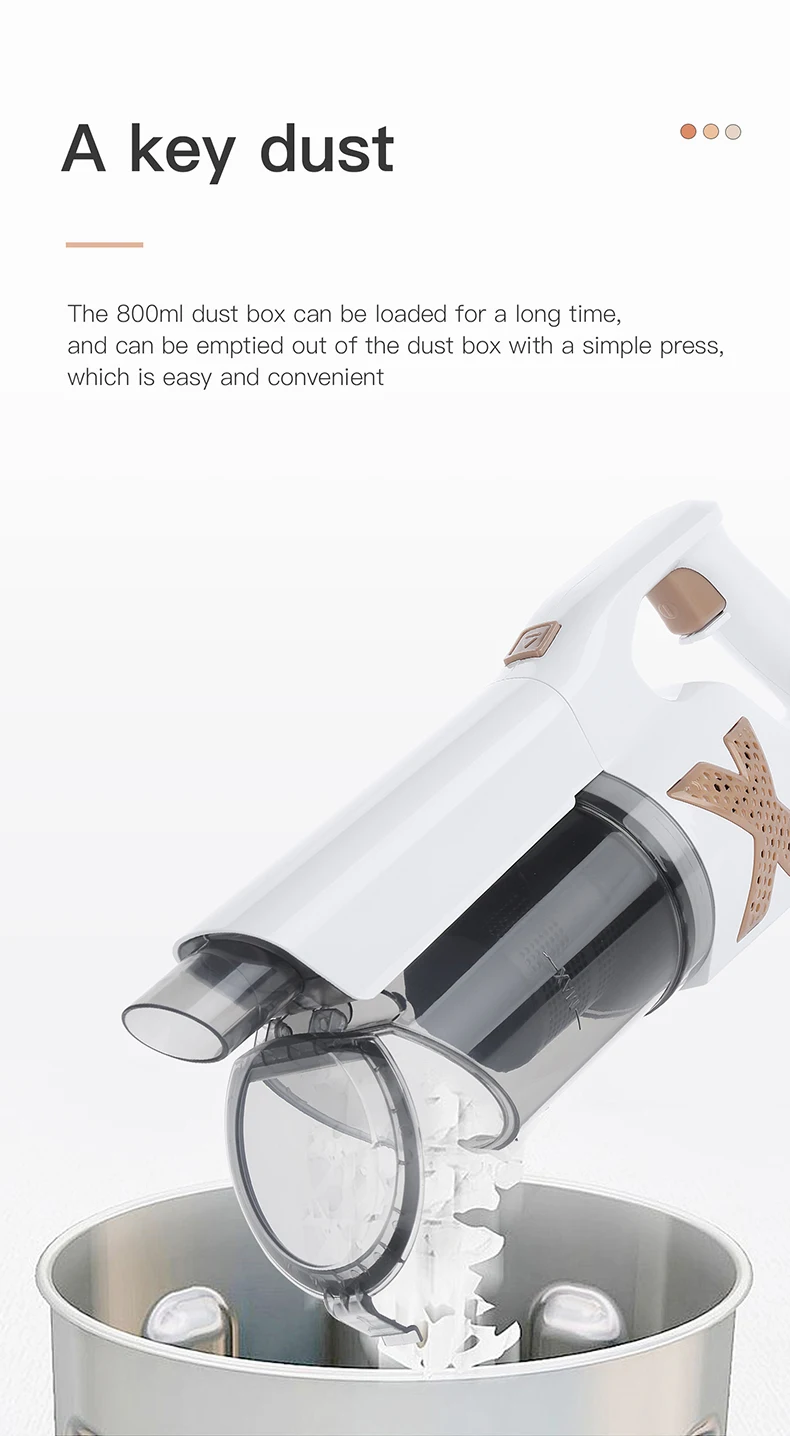 2021 New Product Two In One Household Usage Wireless Wet And Dry Handheld Vacuum Cleaners