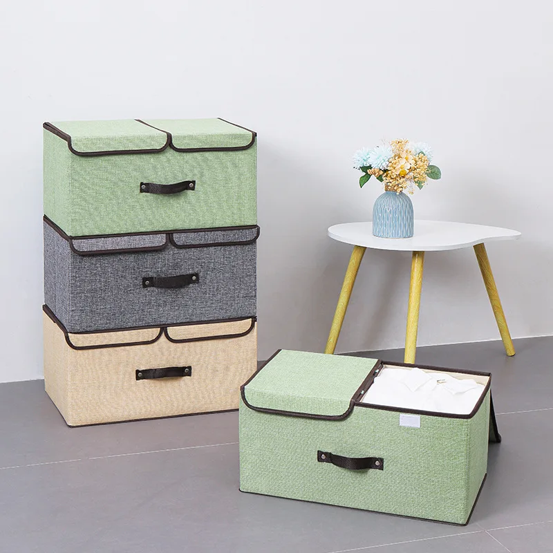 Modern Sewing Machine Folding Clothing Storage Boxes Oxford Cloth with Double Cover for Storage Container Organization