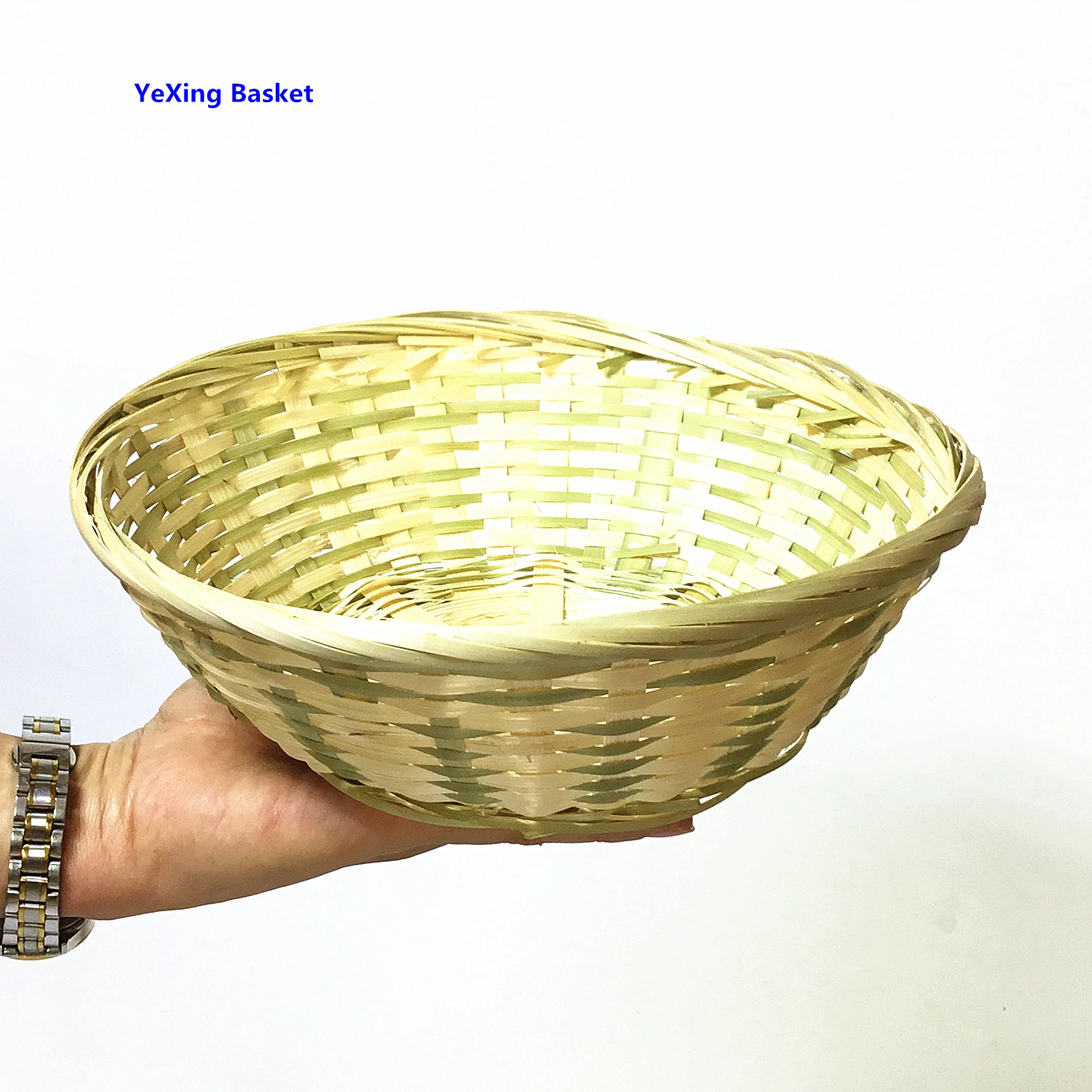 Natural round bamboo wicker basket in hot sale