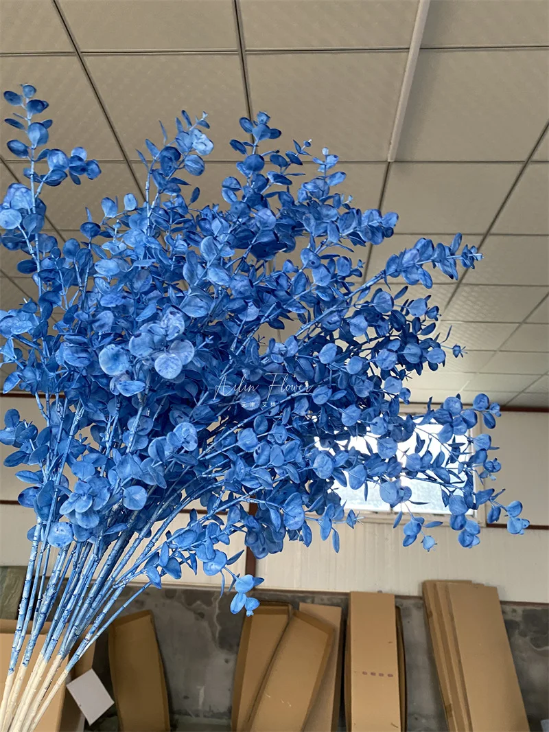 A548 Wedding Navy Blue Artificial Flowers Royal Blue Centerpieces