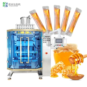 Automatic multi-lane honey packing machine  in bags of 10 ml liquid sachet packaging machine