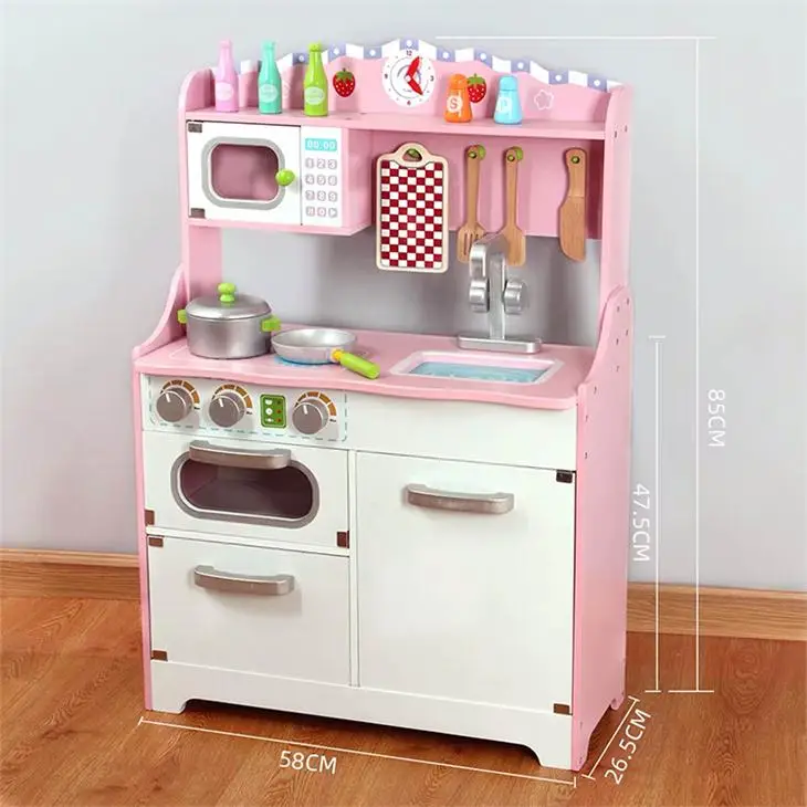 mini wooden play kitchen