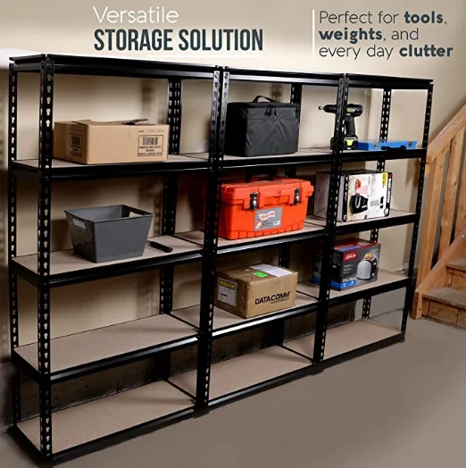 Heavy Duty 5 Tier Storage Warehouse Shelving Garage Boltless ...