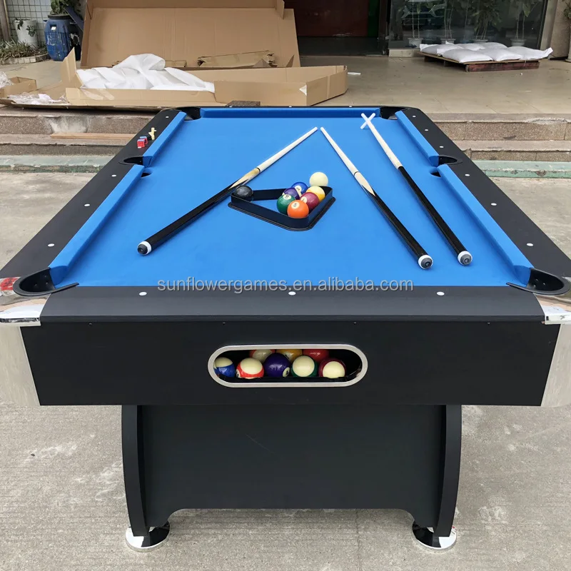 High Quality 7ft French Pool Table Slate Bed Solid Wood Billiard Table