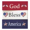 Customized wooden ornaments for Independence Day (6 pieces)