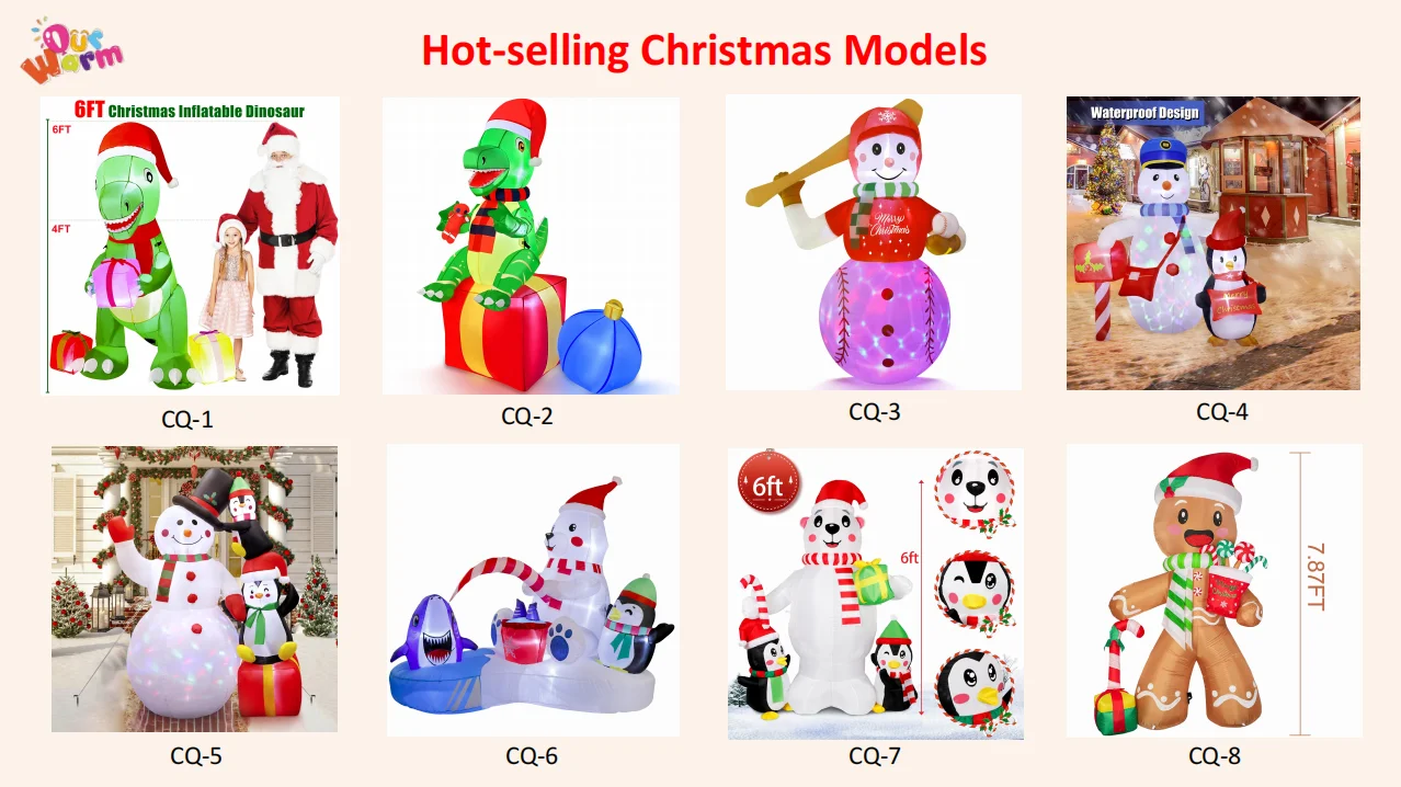 Ourwarm Wholesale Outdoor Snowman And Penguins Doll Giant Blow Ups ...