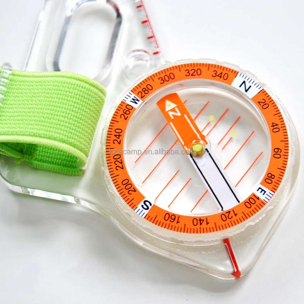 Left Thumb Orienteering Compass - High Accuracy & Waterproof