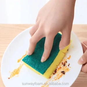 Kitchen Cleaning 10*7*3cm Dish Washing Sponge Scouring Pad