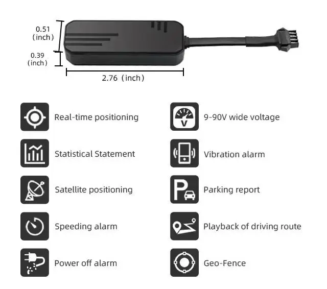 4G Wired Vehicle Tracking Device and Google Link Gps Tracker With Remote Engine Cut Off for Car and  Motorcycle