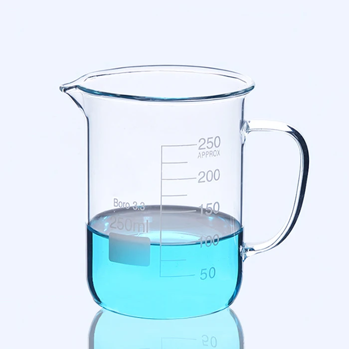 Tiandi Lab 250ml Borosilicate Glass Beaker With Handle Buy Laboratory 100ml Glass Measuring 1754