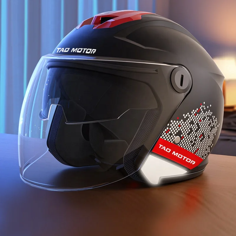 Tao Motor 2024 New Dot Approved Abs Motorbike Half Face Helmet ...