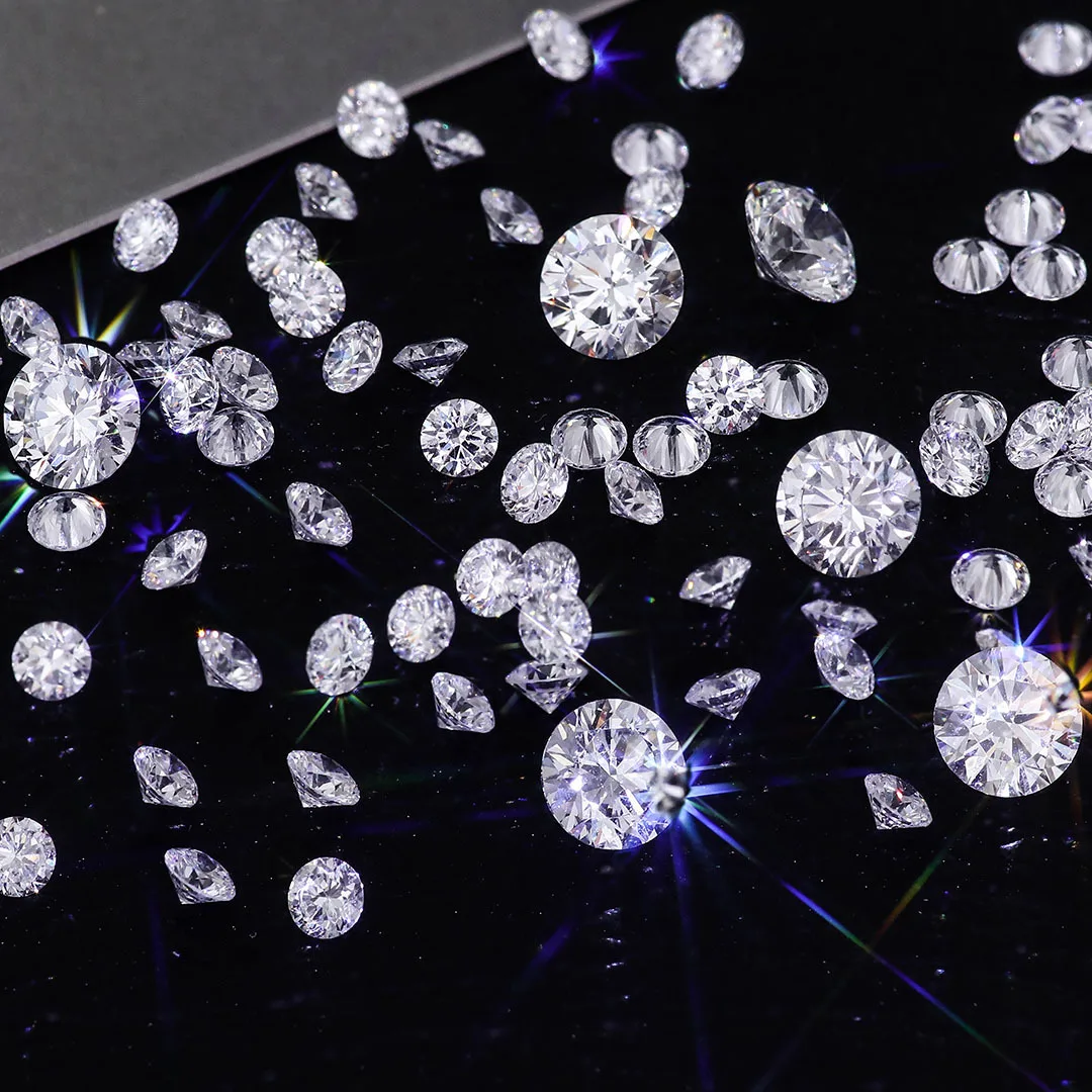 Cultivation Stone Foot Anti-HPHT Synthetic Lab-grown D Color Princess Cut Bare 08-19mm Small for Certified Forever Star