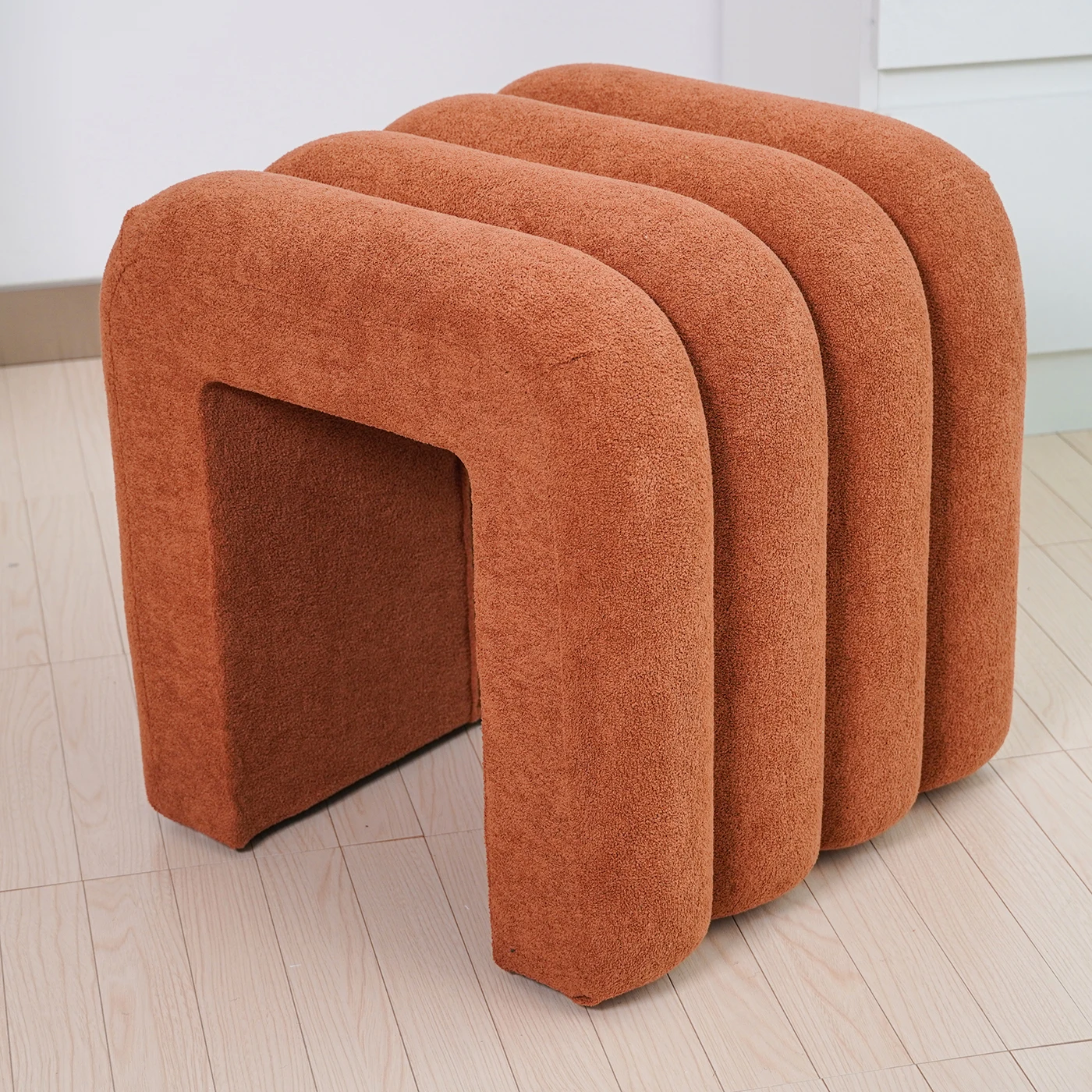 Furniture Nordic Style Foot Stool Dressing Room Furniture Pouf Ottoman Square Ottoman Stool
