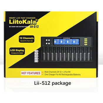 Liitokala Lii-S12 12 Slot Smart Battery Charger - Versatile