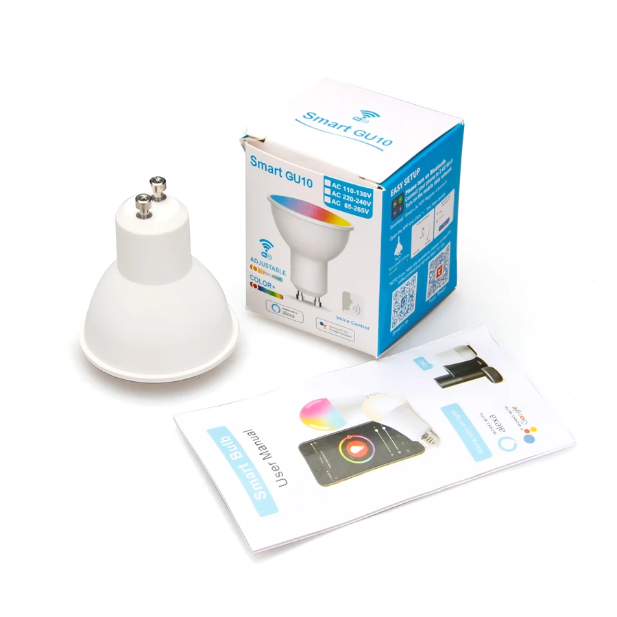 Wholesale Zigbee Gu10 Wifi Tuya Work With Alexa Smart Bulb 5w Rgb Cw