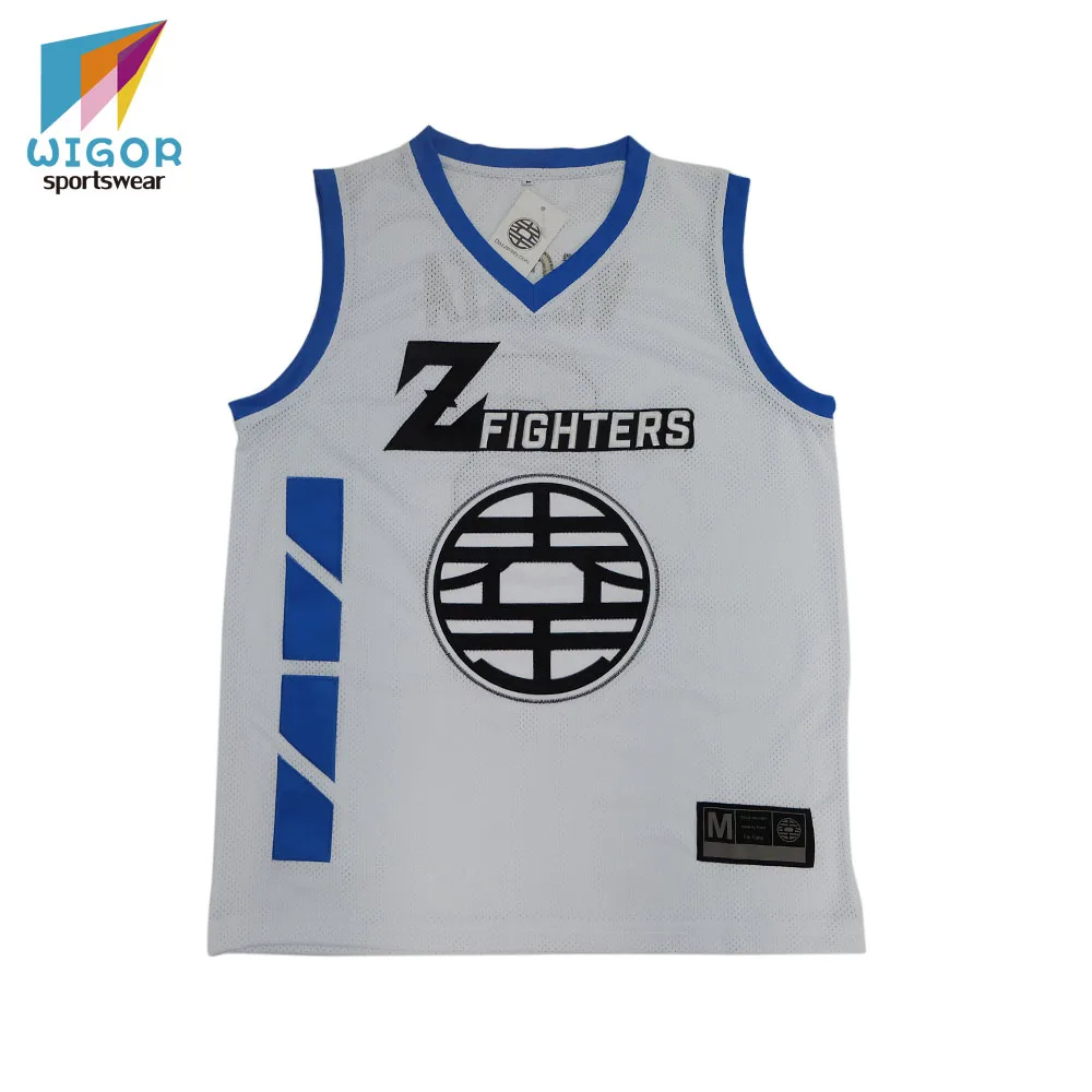 Oversize Available Custom Applique Logo Mens Basketball Jersey Cartoon Full Stitch Basketball Jersey
