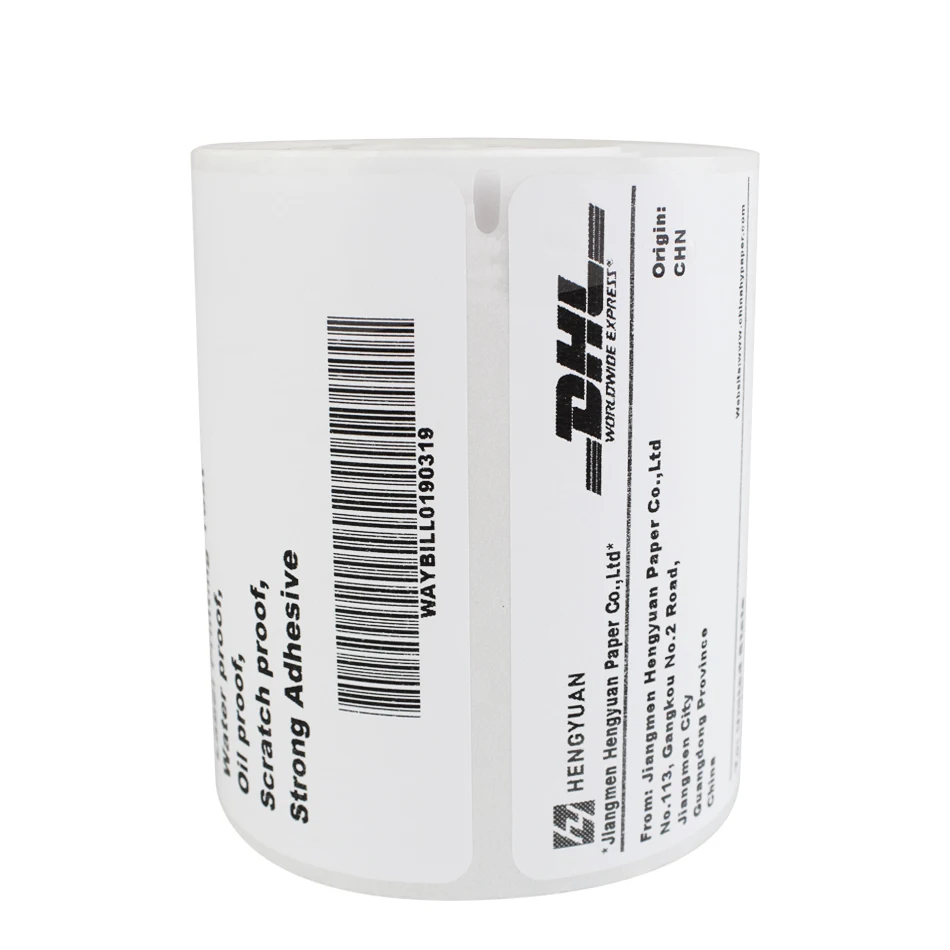 Cardboard Box Self Adhesive Sticker Strong Adhesive Paper Continous Roll Label Stickers 4x6 Shipping Labels