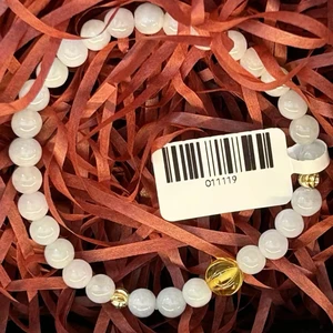 Hot Selling High-quality Fashionable Geometric 4mm Beaded Elastic Jade Healing Bracelet for Women Men Party Casual/Sporty