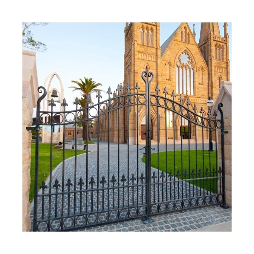 Galvanized Powder Coated Luxury Wrought Iron Gate Designs Buy Wrought