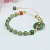 Green Donut Myanmar Jade Bracelet 5mm FC3103008
