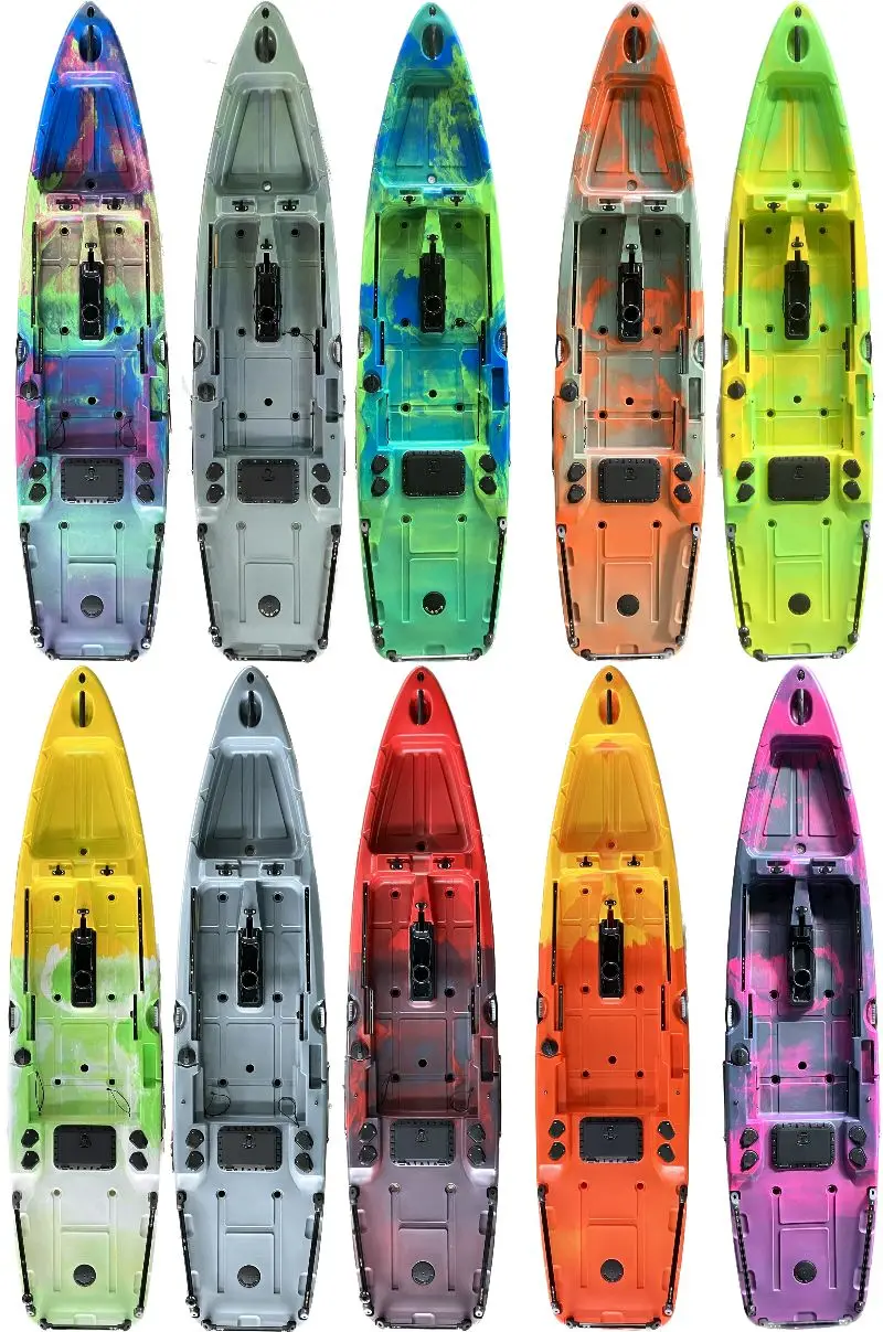 Japanese Made Horizon Walker Navy Blue Pedal Drive Pro Fishing Kayak