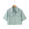 Veste en jean bleu clair