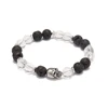 10 8mm lava&clear quartz