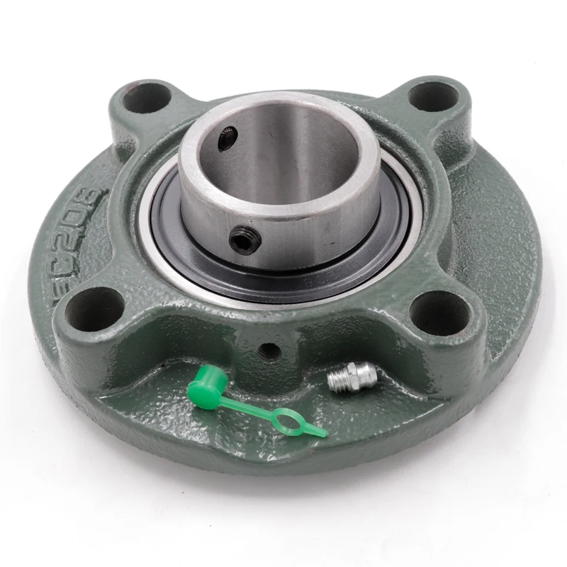40mm Bore High Quality UCFC208 Cast Iron 4-Bolt Round Flange FC208 ...
