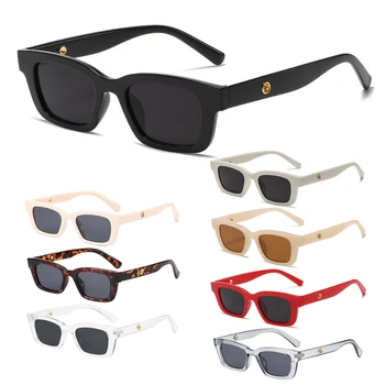 Luxury Brand Designer Fashion Small Square Frame Sunglasses Retro Sunglasses