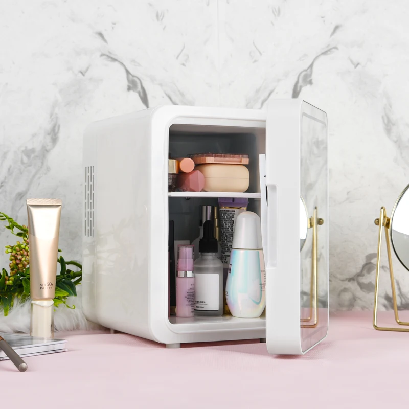 Новое поступление 4L мини-холодильник стеклянный косметический холодильник портативный с