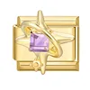 Purple four-pointed star