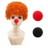 Fans sport orange afro wigs