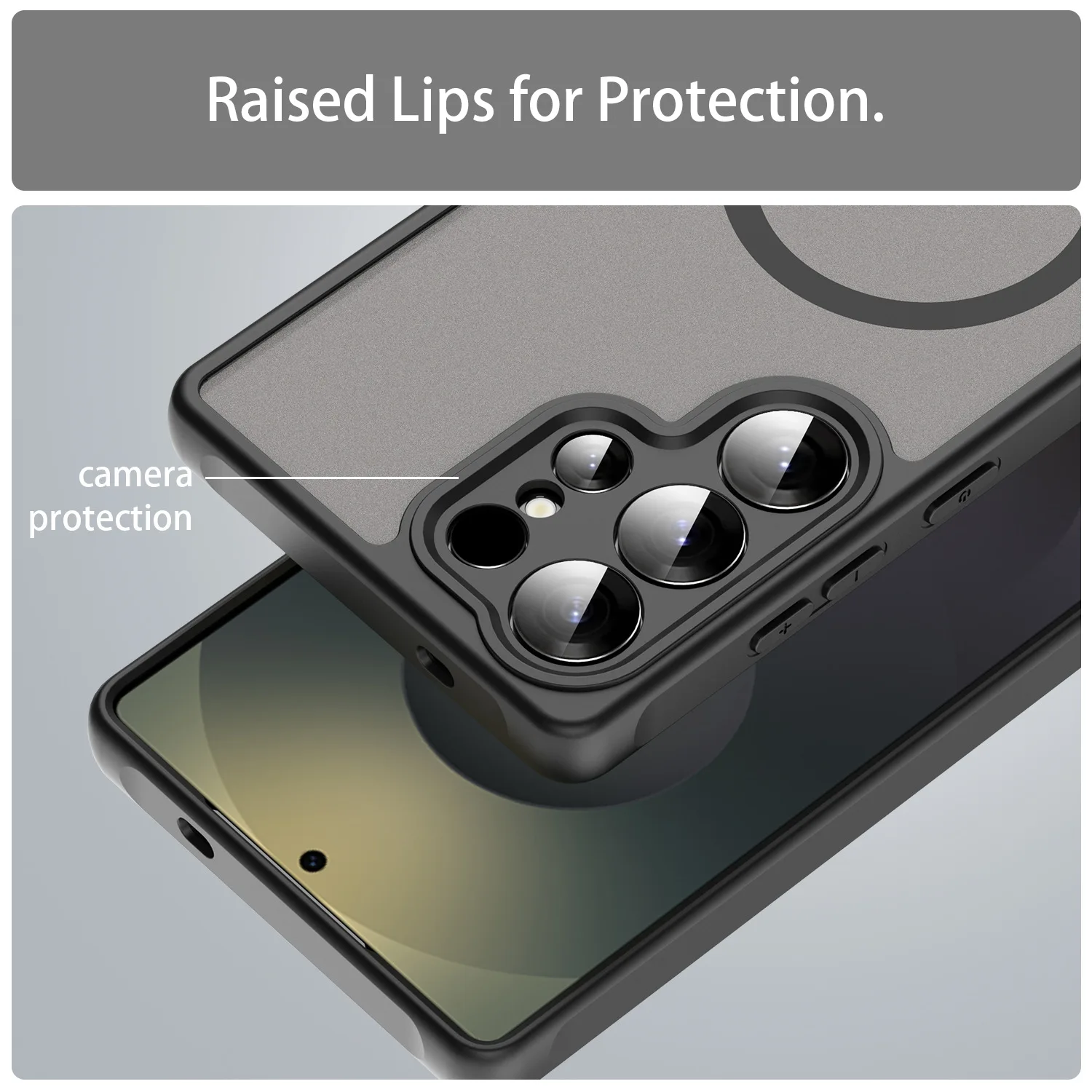 product laudtec skin sensitive magnetic phone case matte semi transparent premium creative protective case for samsung s25 edge ultra-7