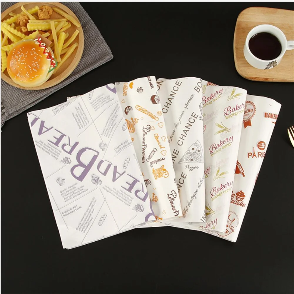 Wraps Wrapping Sushi Sheets Sandwich Burger Wax Wrap Paper