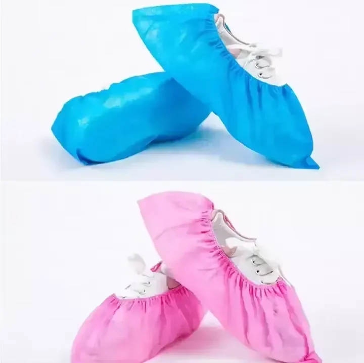 Fully Automatic Easy Operate Waterproof Non-woven Plastic Shoe Jacket Boot Plant Production Equipment Shoe Cover Making Machine