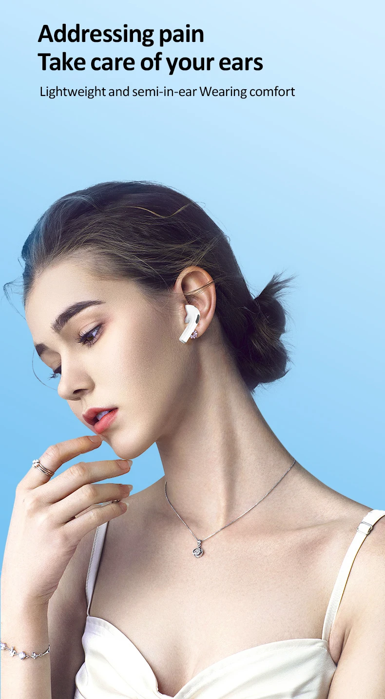 A9 Pro Earbuds Wireless Earphones ANC ENC TWS Earbuds with LCD Smart Touch Screen Waterproof T12 In-Ear Headphones for Gaming