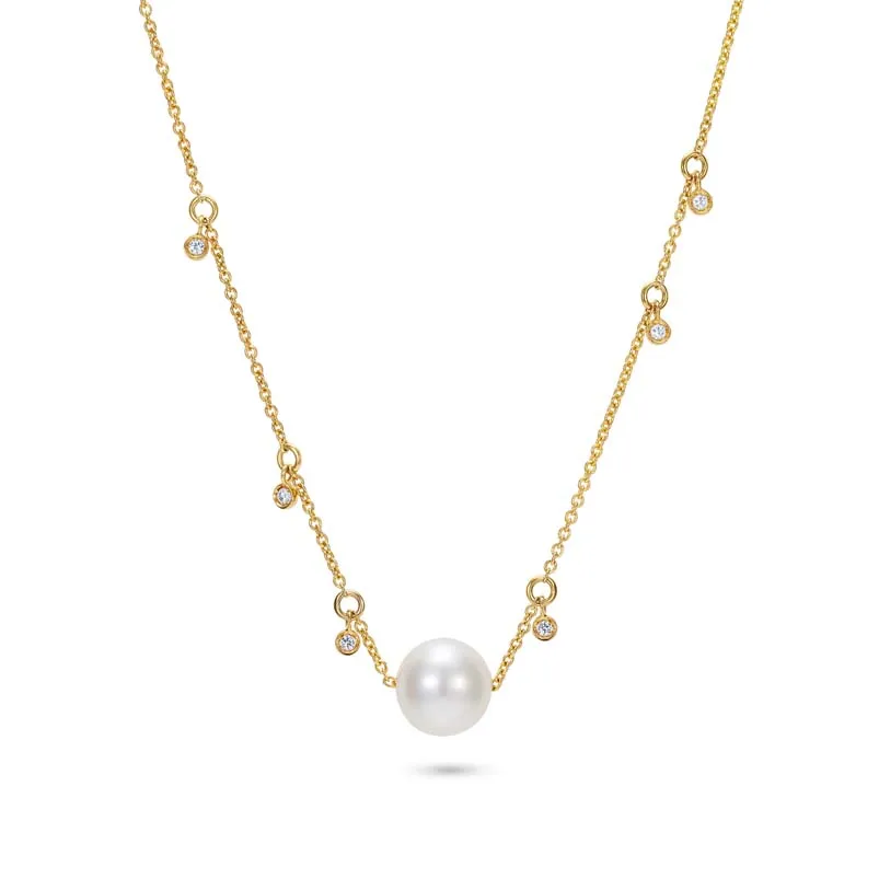 Gemnel Fashion Women Jewelry Necklace Elegant And Dainty Shell Pearl ...