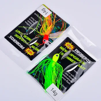 Metal Blade Spinnerbait with Fringe, 10g/14g Anti-snag Bionic Fishing Lure – Metal Jig – view 5