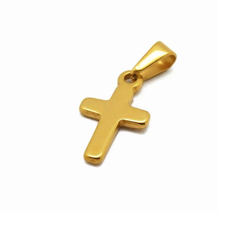 Crucifix Jewelry 18k Gold Cross Pendant 