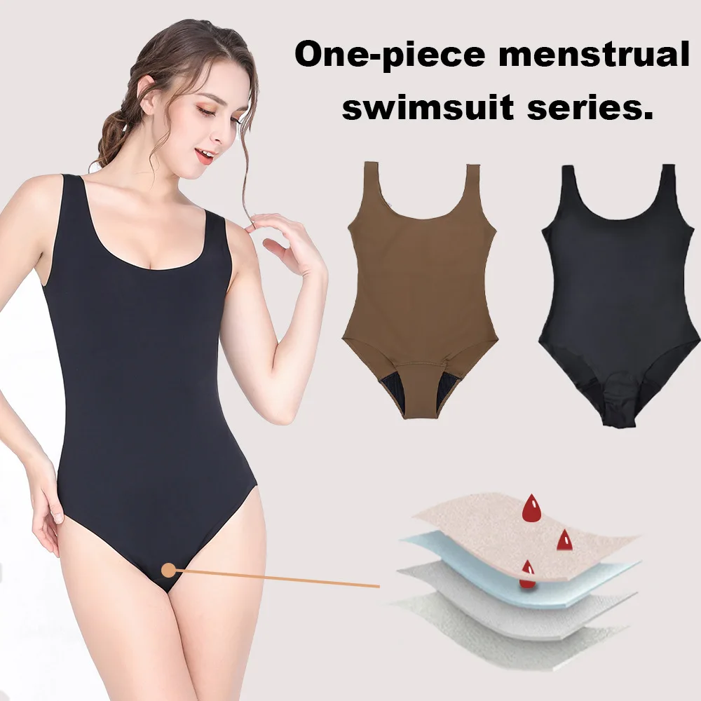 Plus-Size Period Swim Brief back-coverage view