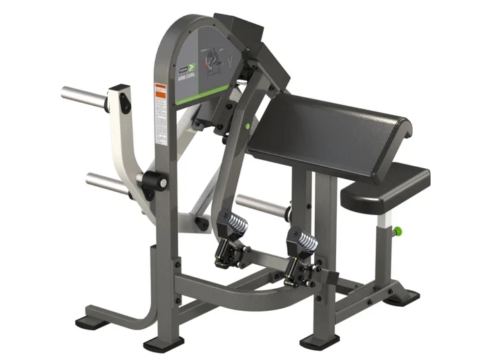 MPKS-PR05-Mittelbelastete Stahl-Bizeps-Curl-Maschine mit einstellbaren Sicherheitsfunktionen für Armtraining