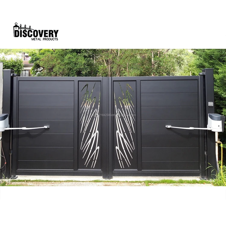 Factory Customized Durable Use Electric Remote Control Aluminium Garden Gates Driveway Main Gates for Houses