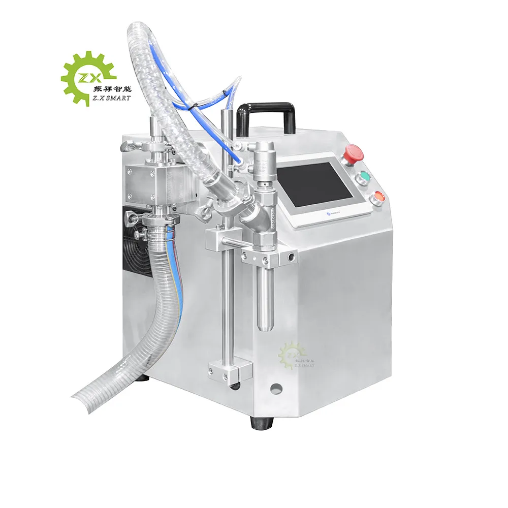 ZXSMART Pneumatic Bottle Sauce Cosmetic Cream Piston Filler Manual