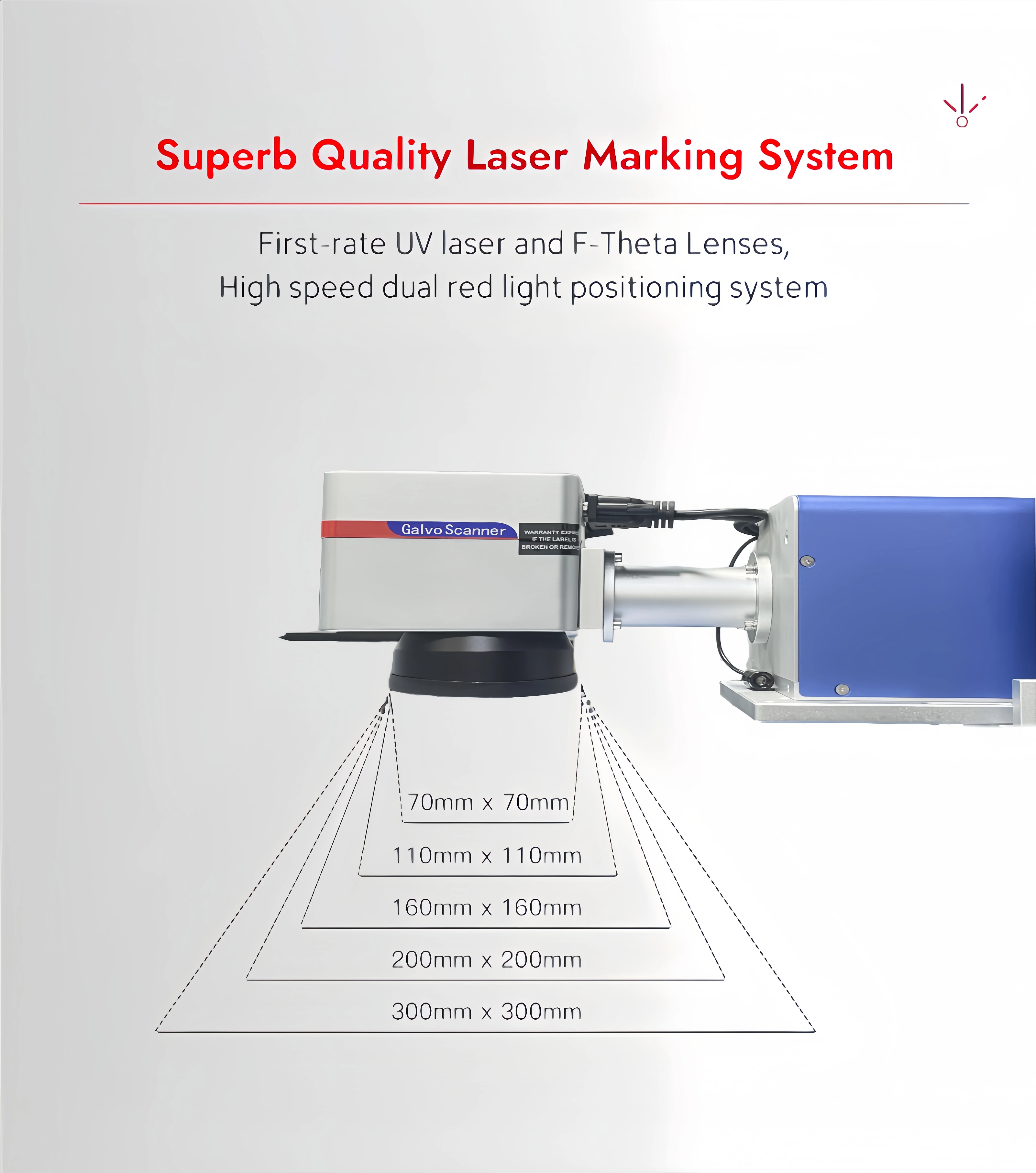 Made in China Easy to Operate 10W 15W UV Laser Marking Machine for Metal Surface Laser Marking Machine