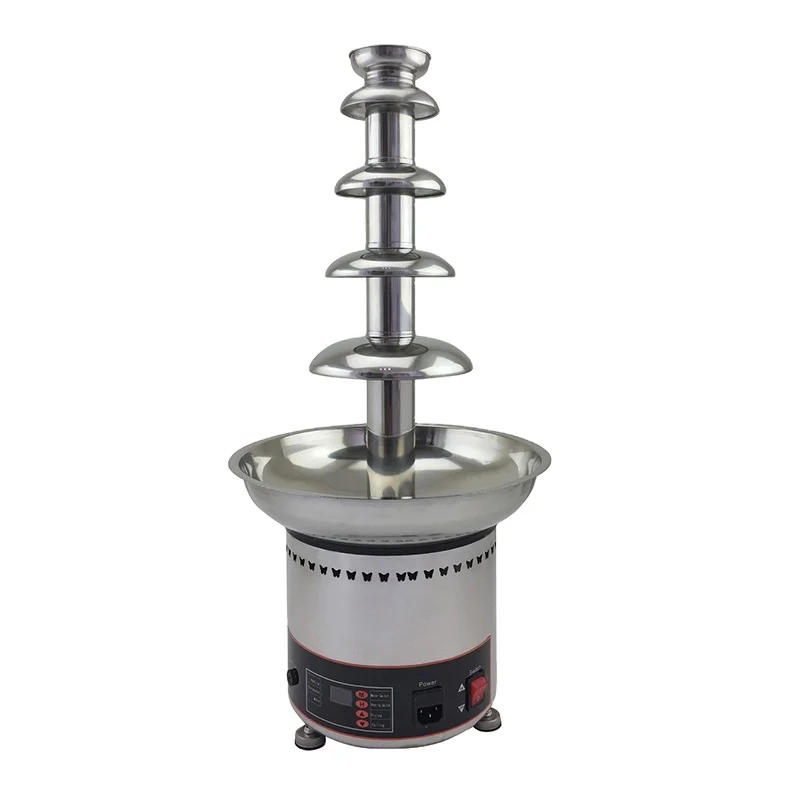 Нержавеющая сталь коммерческий Электрический автоматический 5 ярусов партии фонтан шоколадного