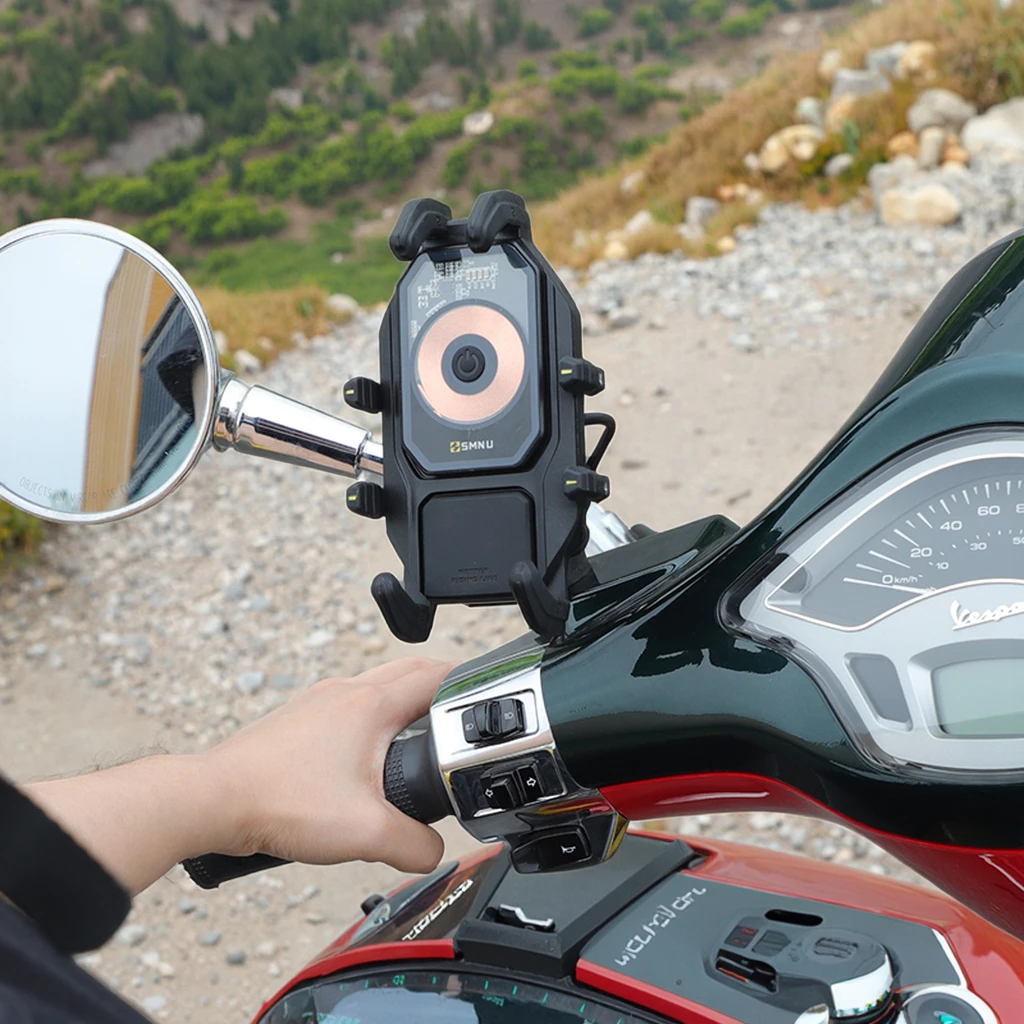 SMNU Motorcycle Stand Bracket Bike Moto Handlebar Antislip Moto Phone Holder Germany Warehouse