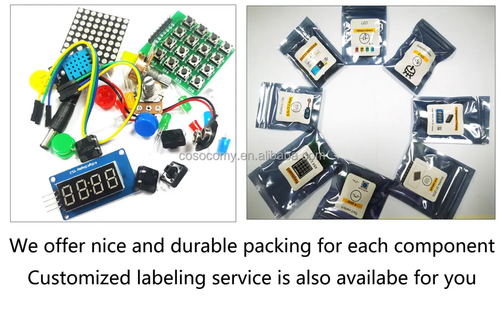 kye☺︎様へ♥3/1 KY-004 3pin Button Key Switch Sensor Module - 37 in 1 Kit