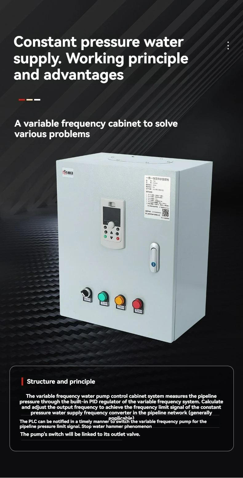 790 Inverter Variable Frequency VFD 1.5KW-22KW 220V/380V for Water Supply for Tank Single Three Phase 750W