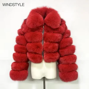 Wholesale Designer Women's Trendy Faux Fur Cropped Jacket Winter Short Mink Coat for Ladies